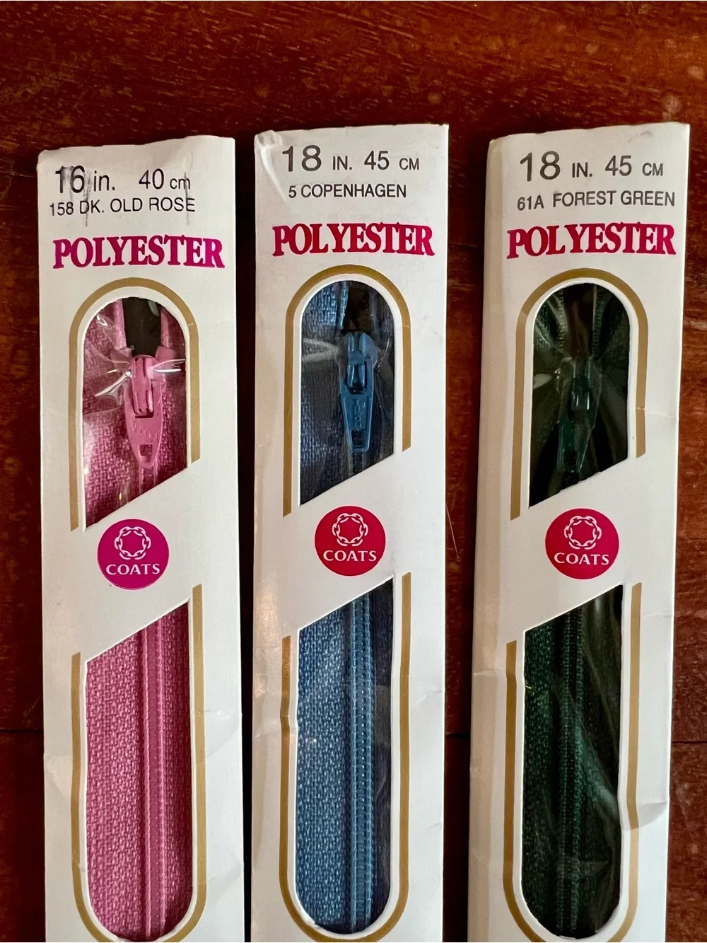 Zipper Lot of 12 Y2K Colorful Sewing YKK Coats 10” to 22” Blue Purple Green Pink